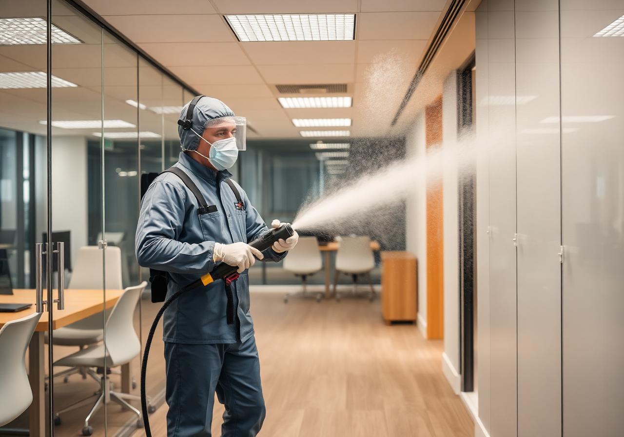 Désinfection par nébulisation dans des bureaux professionnels par Proxilys